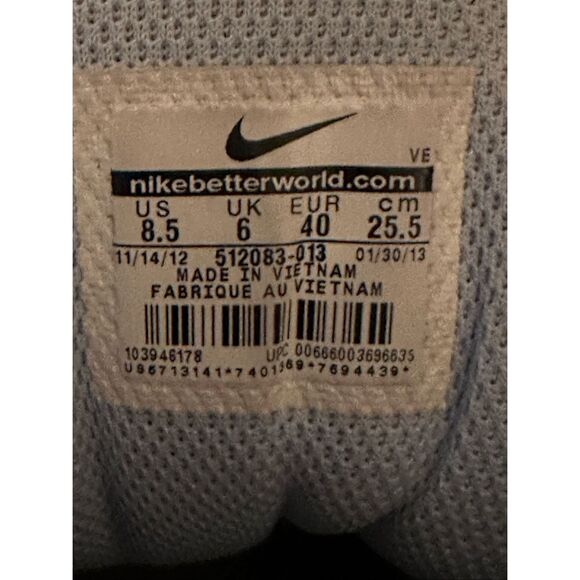 Women’s Nike Relentless 2 black and blue sneakers size 8.5 - Picture 5 of 6